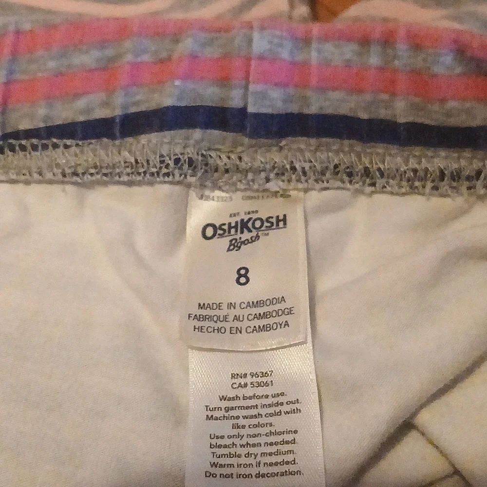 Cynthia Rowley Girl Outfit Light Blue and Pink Garment Size 8